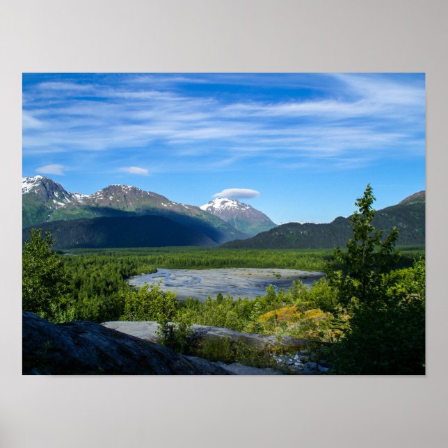 Alaska's Exit Glacier Valley Poster (Vorne)