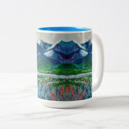 Alaska's Mountains & Fireweed 15oz Tasse
