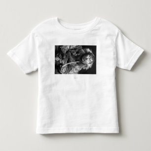 Alaskische Eskimopfeife-Fotografie Kleinkind T-shirt