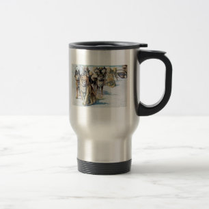 Alaskische Eskimoschlitten-HundeTasse Reisebecher