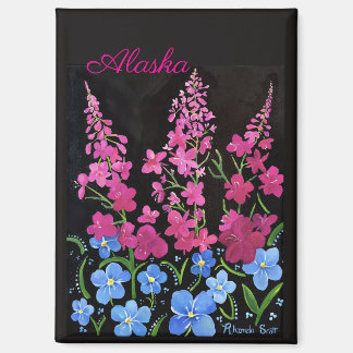 Alaskische Üppigkeit Feuerkraut Magnet