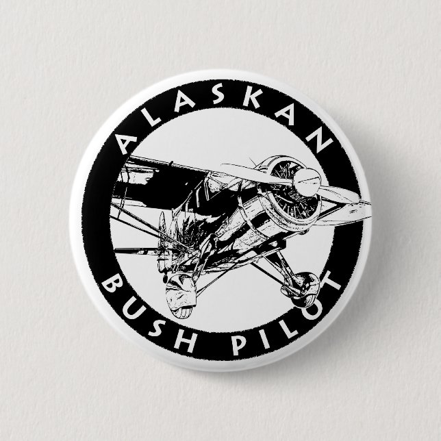 Alaskischer Bush-Pilotknopf Button (Vorderseite)
