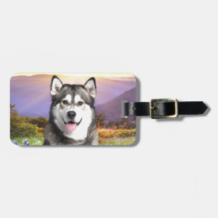 Alaskischer Malamute Gepäckanhänger