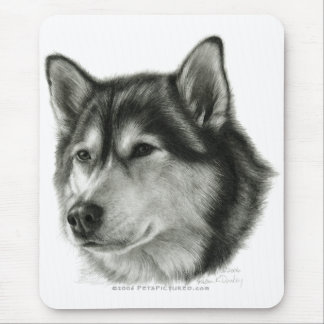Alaskischer Malamute Mousepad