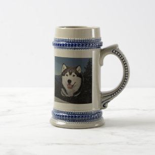 Alaskischer Malamute Stein Bierglas