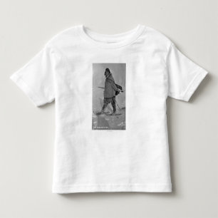 Alaskischer Siegel-Jäger mit Snowshoes-Fotografie Kleinkind T-shirt