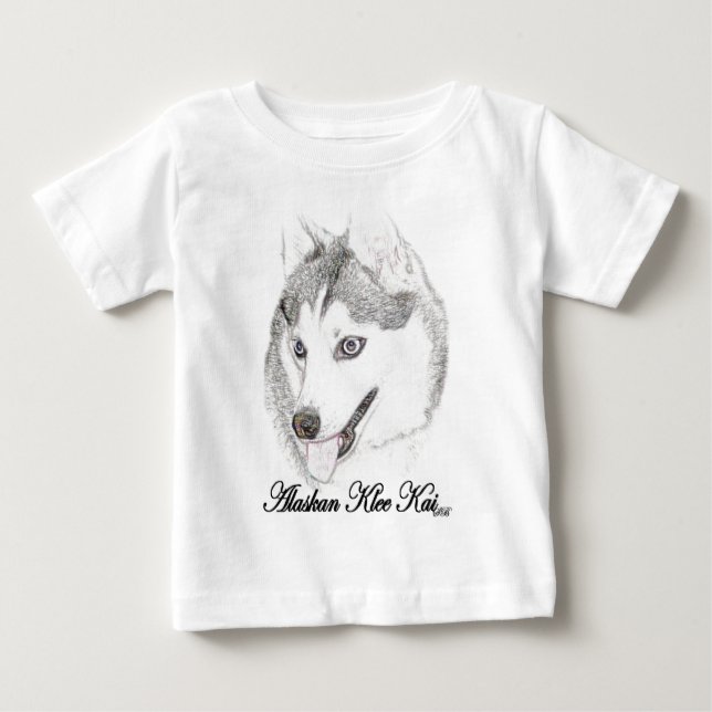 Alaskisches Klee Kai Baby T-shirt (Vorderseite)