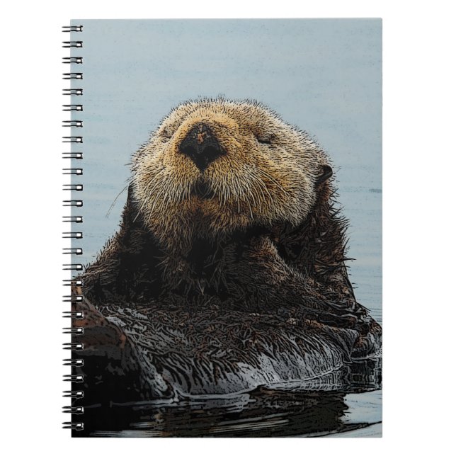 Alaskisches Seeotter-Notizbuch Notizblock (Vorderseite)
