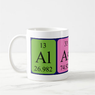 Alastair Namen-Tasse periodischer Tabelle Kaffeetasse