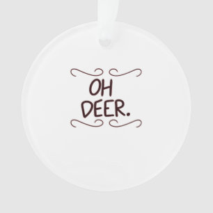 Alastor Oh Deer Creative Art Desig-Acrylornament Ornament