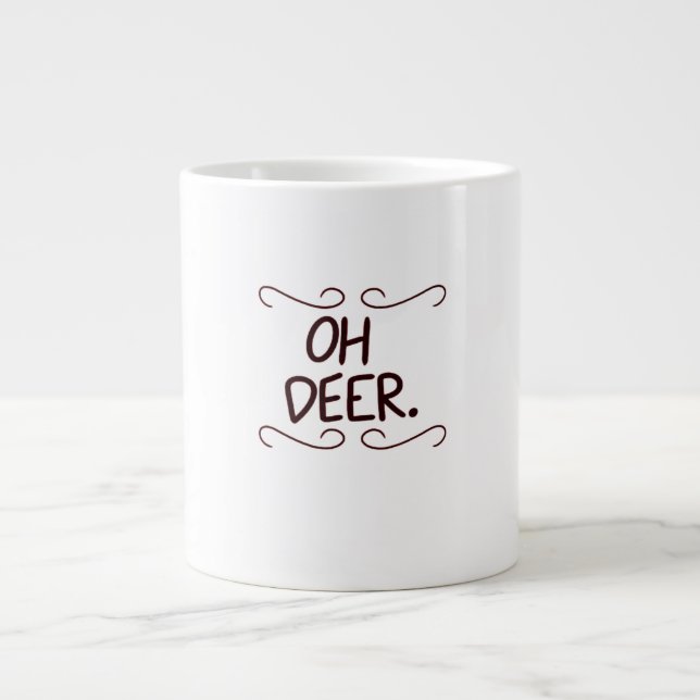 Alastor Oh Deer Creative Art Design  Jumbo-Tasse (Vorderseite)