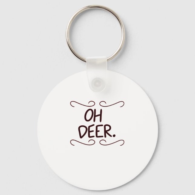 Alastor Oh Deer Creative Art Design Keychain Schlüsselanhänger (Vorderseite)