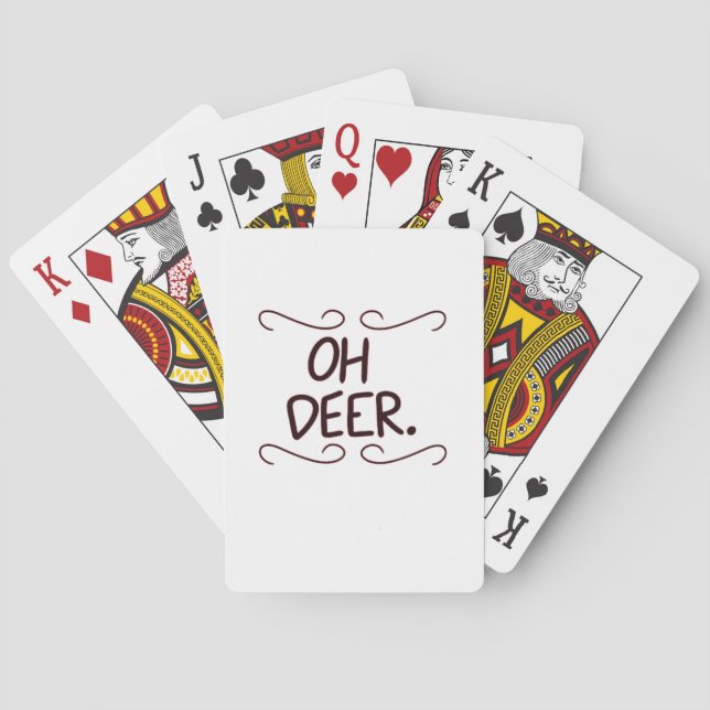 Alastor Oh Deer Creative Art Design Spielkarten (Rückseite)