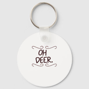 Alastor Oh Deer Kreativer Kunstdesign-Schlüsselanh Schlüsselanhänger