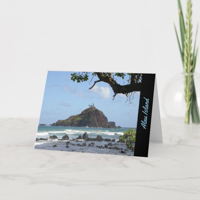 Alau Insel, Hana, Maui-Gruß-Karte Karte (Vorderseite)