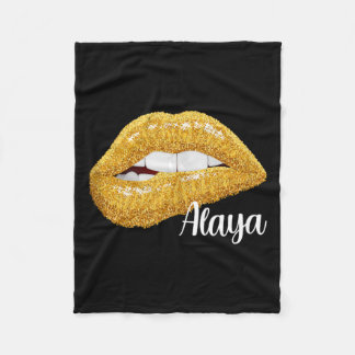 Alaya - Vorname Geschenk ärmellos Fleecedecke