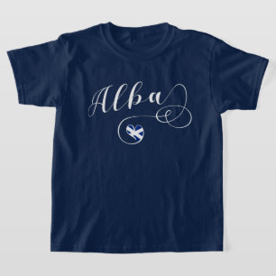 Alba-Flagge Herz, Schottland, Schottisches Gälisch T-Shirt