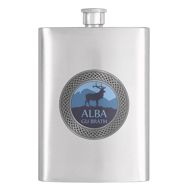 Alba Gu Brath Knot Flask Flachmann (Vorderseite)