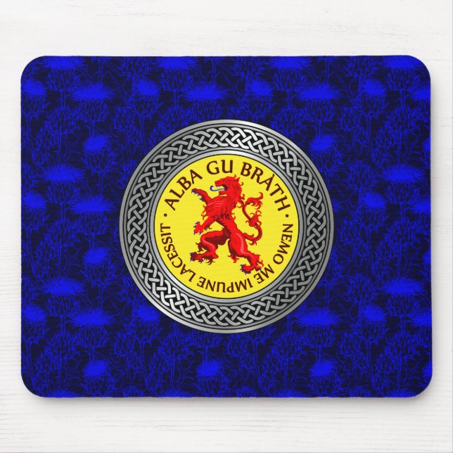 Alba Gu Brath Lion Rampant Knot Mousepad (Vorne)