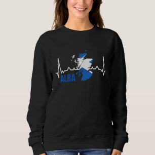 Alba Heartbeat Scotland Flag Scotland Scotland Hea Sweatshirt
