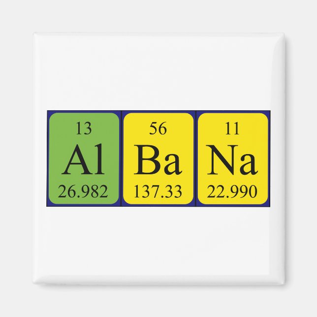 Albana Periodenmagnet Magnet (Vorne)