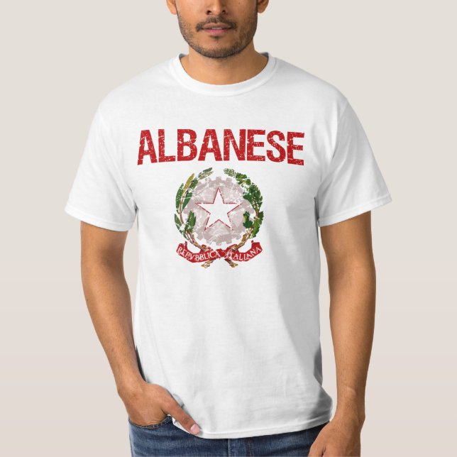 Albanese Italiener-Familienname T-Shirt (Vorderseite)