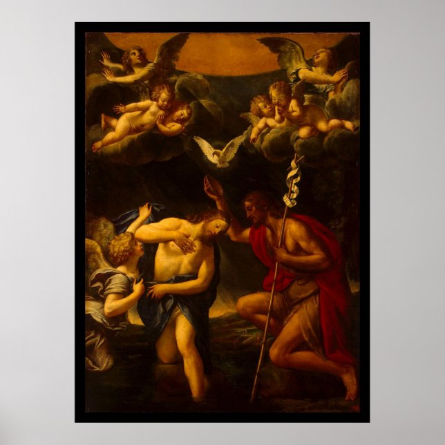 Albani Francesco Taufe Christi Poster (Vorne)