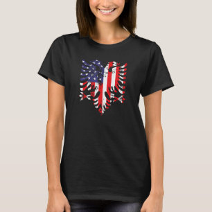 Albanian Eagle Shirt American Flag Shirt USA Alban