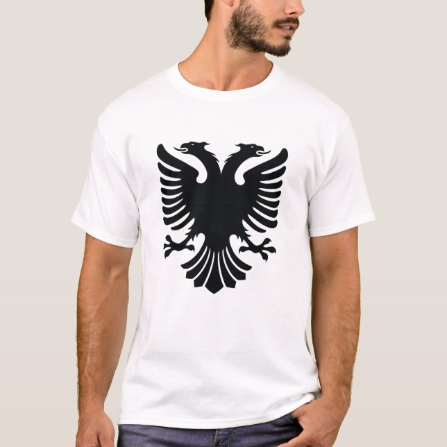 albanian eagle t-shirt aigle albanais t shirt (Devant)