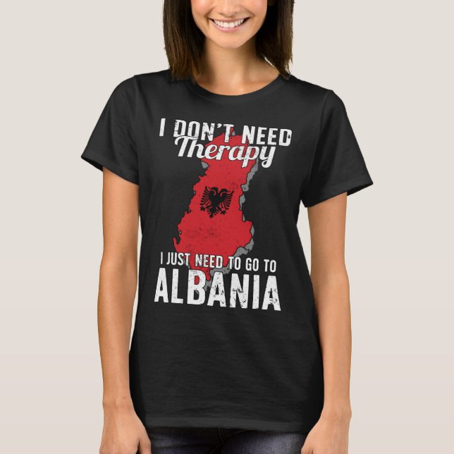 Albanian Flag I Albania Flag I Vacation Gift I Alb T-Shirt (Vorderseite)