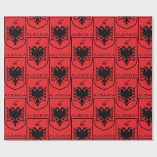 Albanian National Coat of Arms Heritage Ink Geschenkpapier