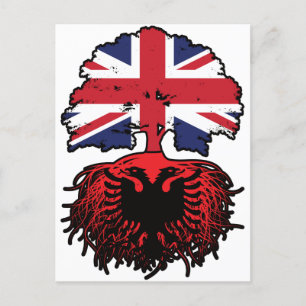 Albanien Albanien Vereinigtes Königreich Großbrita Postkarte