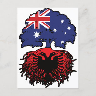 Albanien Albanisch Australische Australische Tree  Postkarte