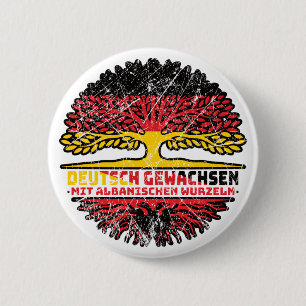 Albanien Albanisch Deutsch Deutschland Baum Wurzel Button