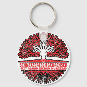 Albanien Albanisch Schweizer Schweiz Baum Wurzel Schlüsselanhänger