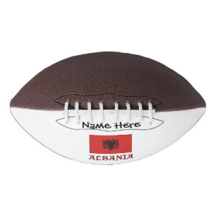 Albanien Albanische Flagge Personalisierter Text Football