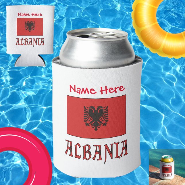 Albanien - Albanische Flagge - Rot Personalisiert Dosenkühler (Von Creator hochgeladen)