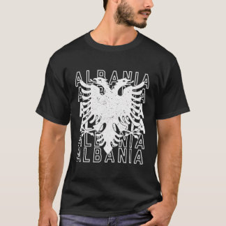 Albanien Albanische Root Shqip Nationale Flaggen B T-Shirt