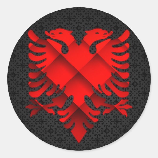 Albanien Design Sticker (Vorderseite)