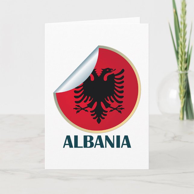 Albanien Doppel-AdlerEmblem Karte (Von Creator hochgeladen)