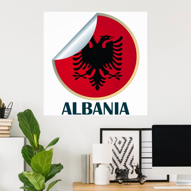 Albanien Doppel-AdlerEmblem Poster (Von Creator hochgeladen)