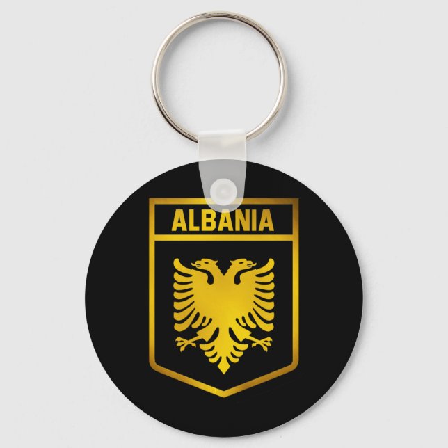 Albanien Emblem Schlüsselanhänger (Vorderseite)