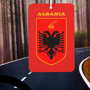 Albanien Flag Car Air Freshener, Albanien Autolufterfrischer