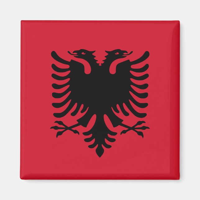 Albanien Flag Magnet (Vorne)