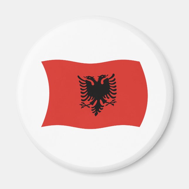 Albanien Flag Magnet (Vorne)