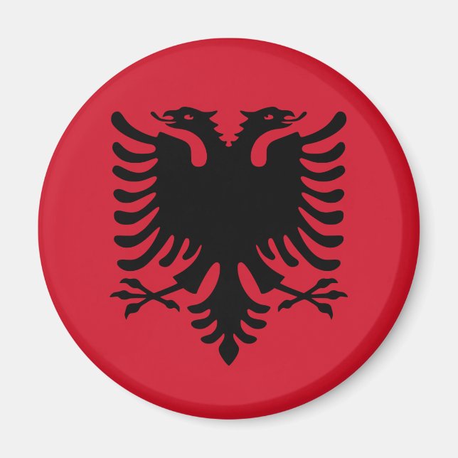 Albanien Flag Magnet (Vorne)