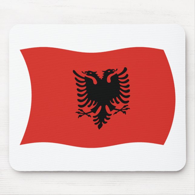 Albanien Flag Mousepad (Vorne)