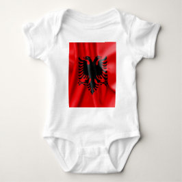 Albanien Flagge Baby Jersey Bodysuit Baby Strampler