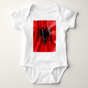 Albanien Flagge Baby Jersey Bodysuit Strampler