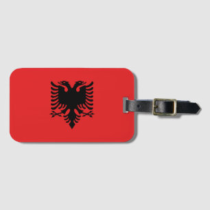 Albanien-Flagge Gepäckanhänger